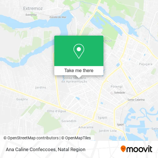 Ana Caline Confeccoes map