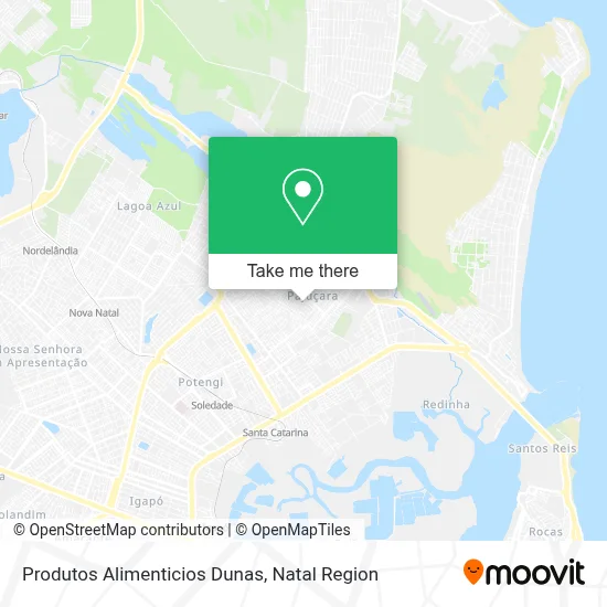 Produtos Alimenticios Dunas map