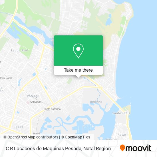 C R Locacoes de Maquinas Pesada map