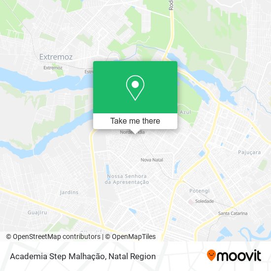 Academia Step Malhação map