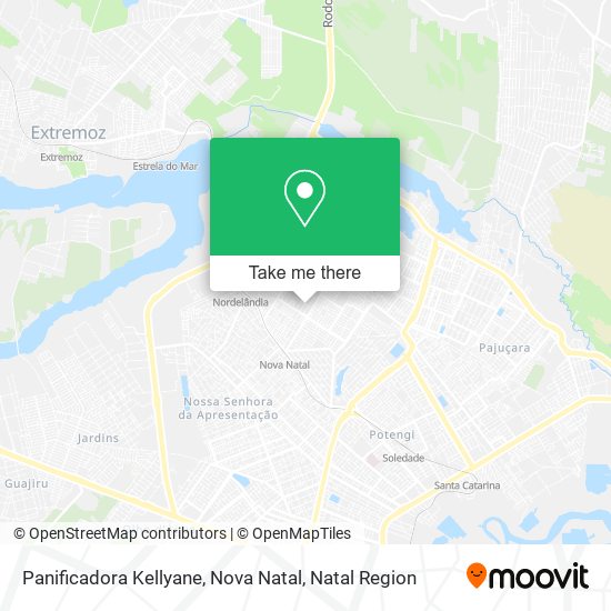 Panificadora Kellyane, Nova Natal map
