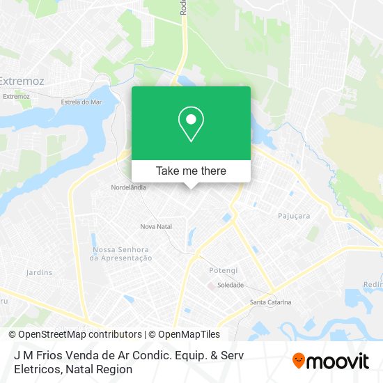 Mapa J M Frios Venda de Ar Condic. Equip. & Serv Eletricos