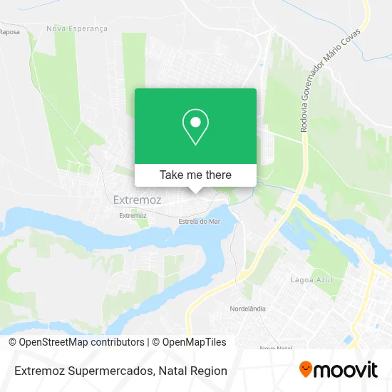 Extremoz Supermercados map