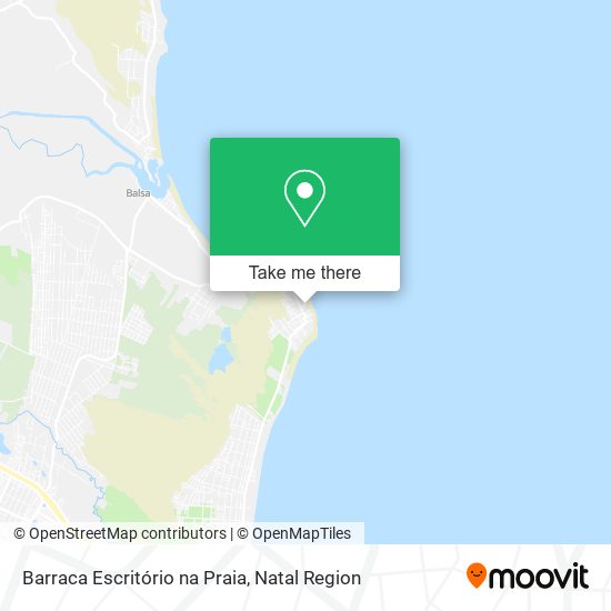 Barraca Escritório na Praia map