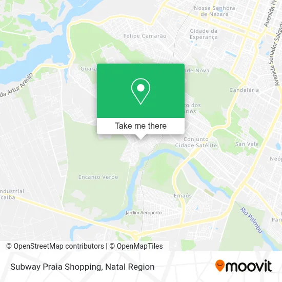 Subway Praia Shopping map