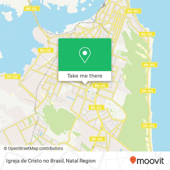 Igreja de Cristo no Brasil map