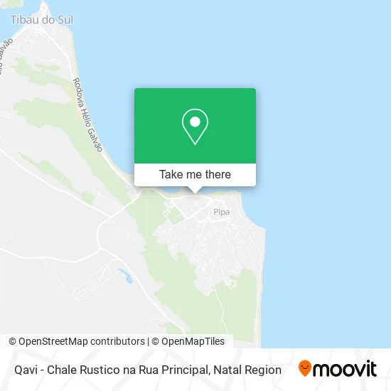 Qavi - Chale Rustico na Rua Principal map