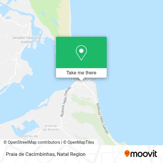 Praia de Cacimbinhas map