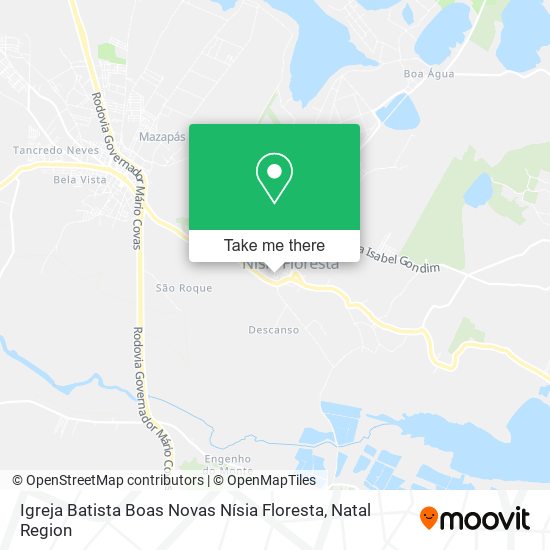Igreja Batista Boas Novas Nísia Floresta map