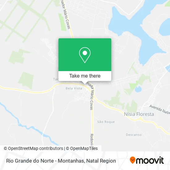 Rio Grande do Norte - Montanhas map