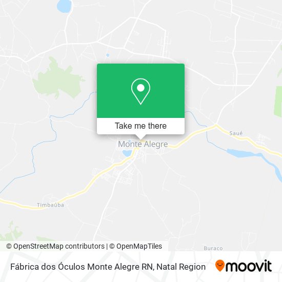 Fábrica dos Óculos Monte Alegre RN map