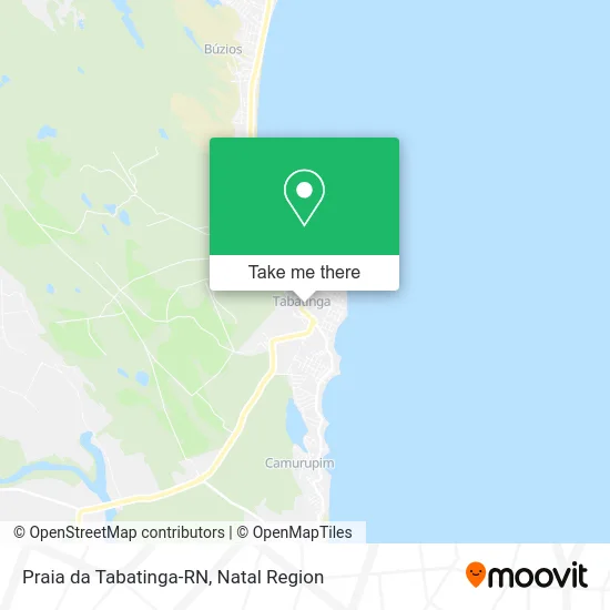 Praia da Tabatinga-RN map