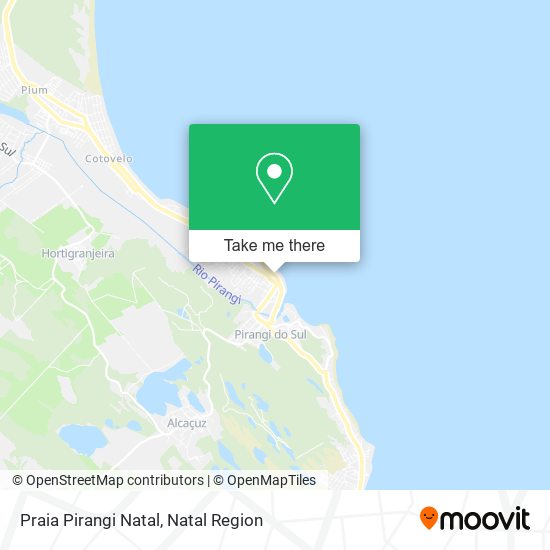 Praia Pirangi Natal map