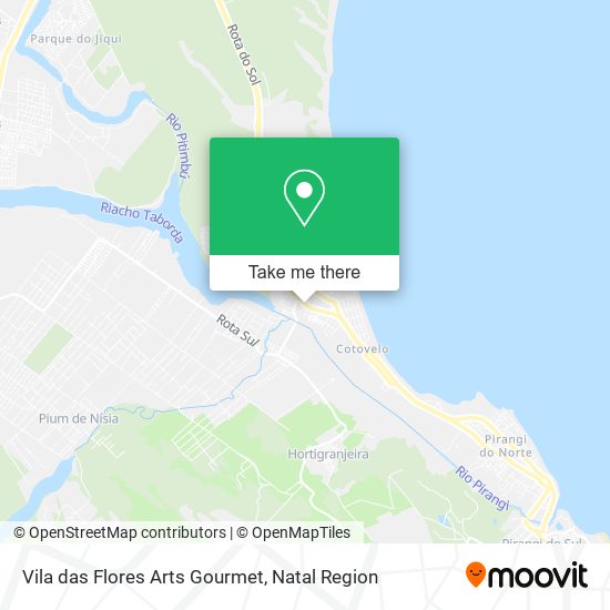 Vila das Flores Arts Gourmet map