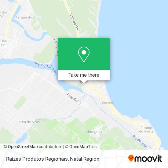 Raízes Produtos Regionais map