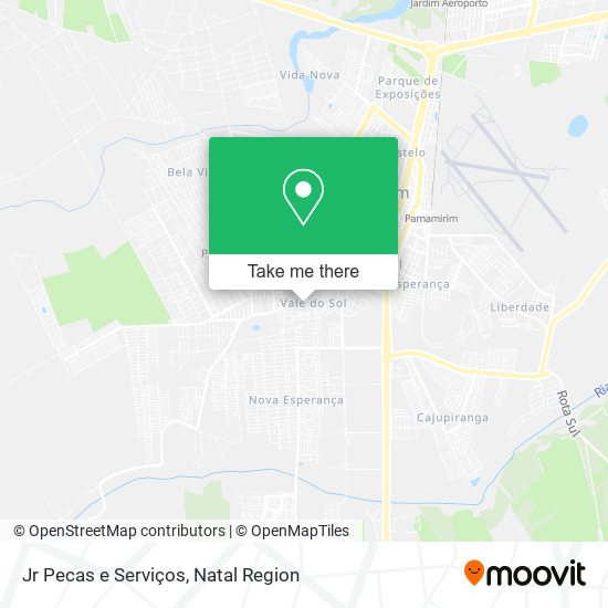 Jr Pecas e Serviços map