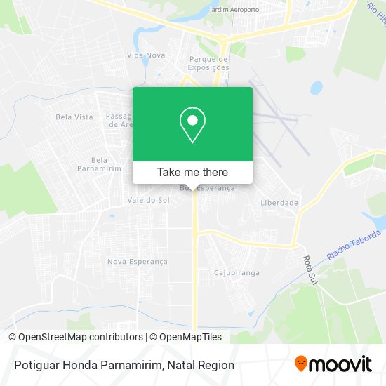 Potiguar Honda Parnamirim map