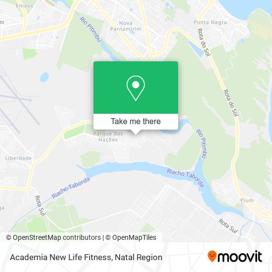 Academia New Life Fitness map