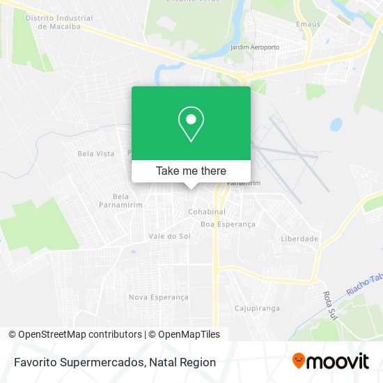 Favorito Supermercados map