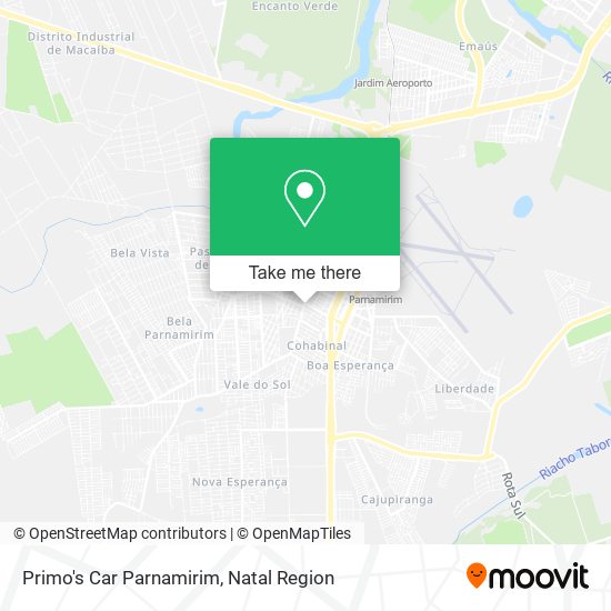 Primo's Car Parnamirim map