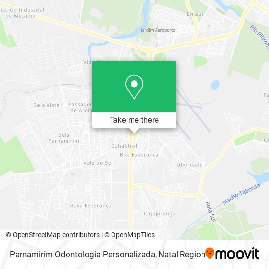 Mapa Parnamirim Odontologia Personalizada