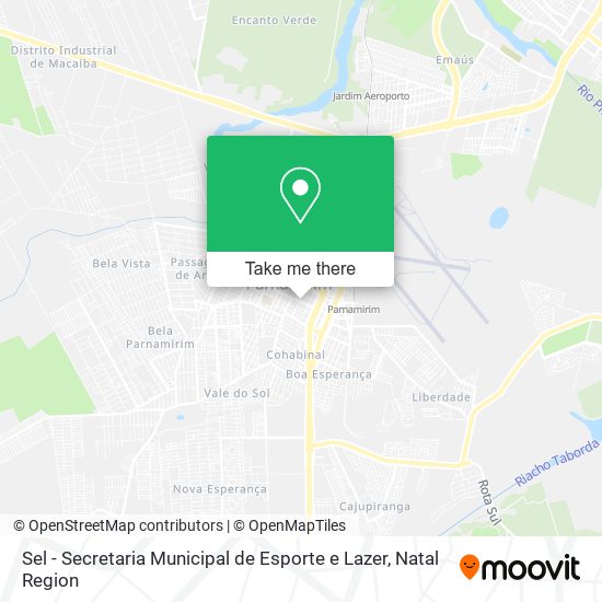Sel - Secretaria Municipal de Esporte e Lazer map