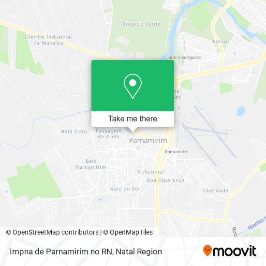 Impna de Parnamirim no RN map