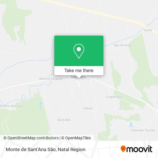 Monte de Sant'Ana São map