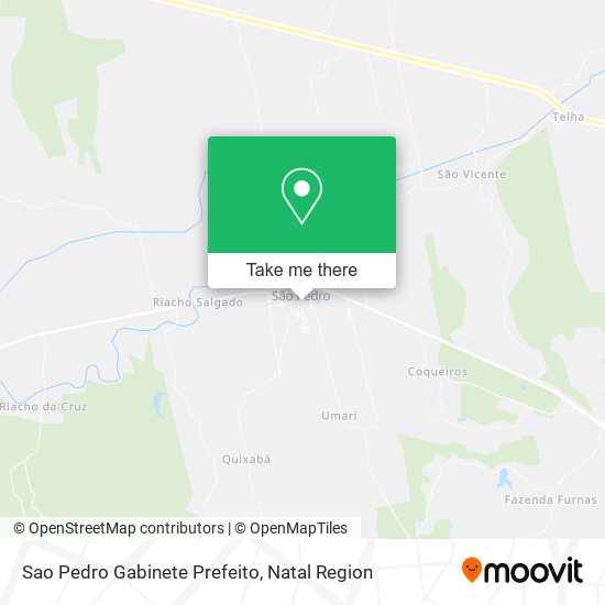 Sao Pedro Gabinete Prefeito map