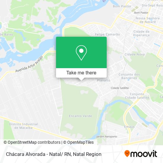 Chácara Alvorada - Natal/ RN map