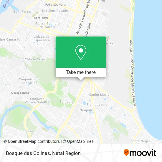 Bosque das Colinas map