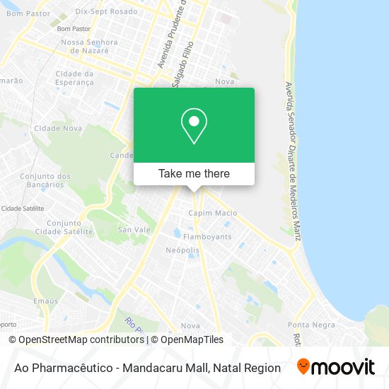 Ao Pharmacêutico - Mandacaru Mall map