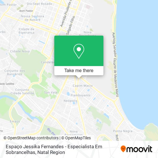 Mapa Espaço Jessika Fernandes - Especialista Em Sobrancelhas