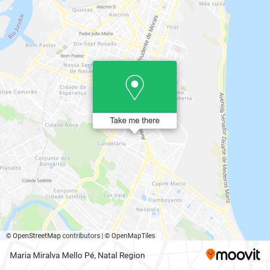 Maria Miralva Mello Pé map