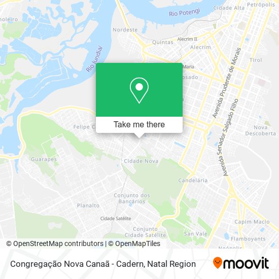 Congregação Nova Canaã - Cadern map