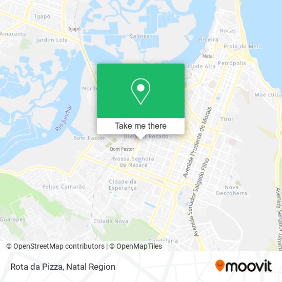 Rota da Pizza map