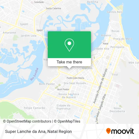 Super Lanche da Ana map