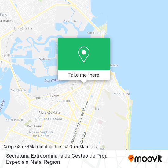 Secretaria Extraordinaria de Gestao de Proj. Especiais map