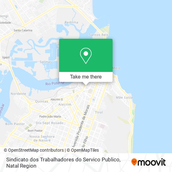 Sindicato dos Trabalhadores do Servico Publico map