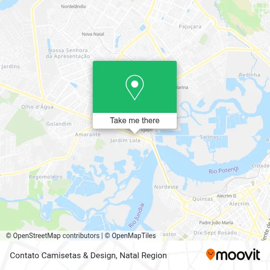 Contato Camisetas & Design map