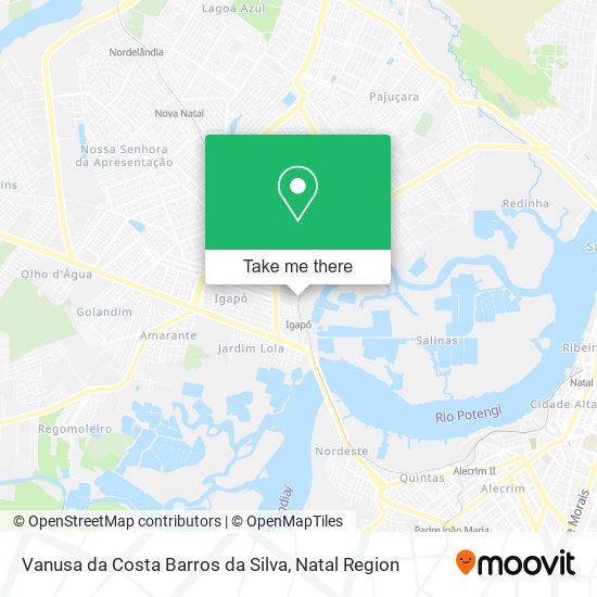 Vanusa da Costa Barros da Silva map