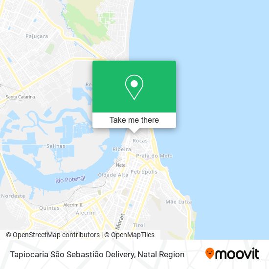 Mapa Tapiocaria São Sebastião Delivery