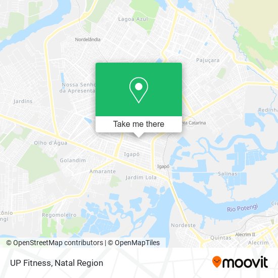 UP Fitness map