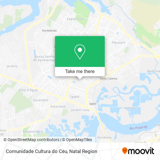 Comunidade Cultura do Céu map
