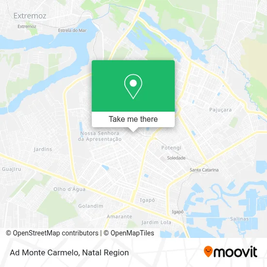 Ad Monte Carmelo map