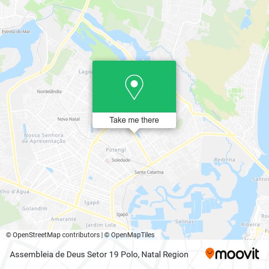 Assembleia de Deus Setor 19 Polo map
