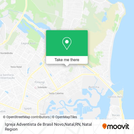 Igreja Adventista de Brasil Novo,Natal,RN map