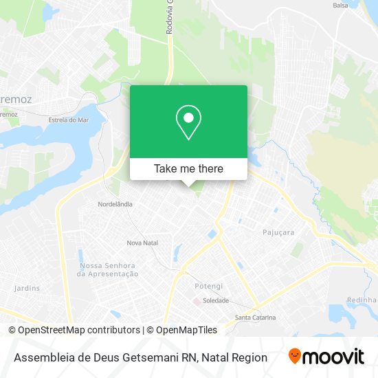 Assembleia de Deus Getsemani RN map