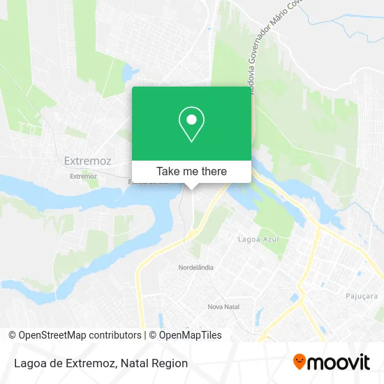 Lagoa de Extremoz map