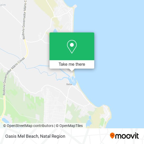 Oasis Mel Beach map